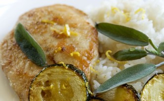 4765377 - chicken with zucchini and salvia