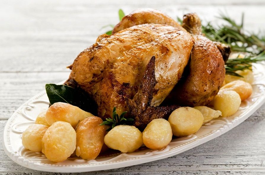 pollo al forno con patate